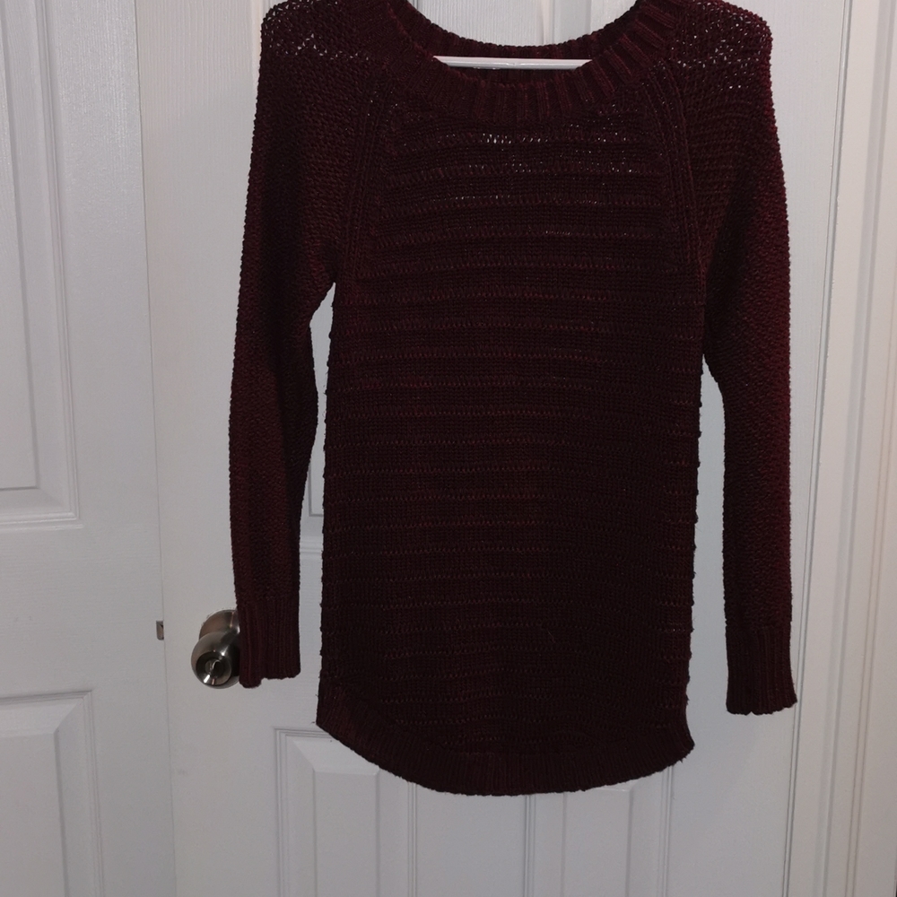 Calvin Klein size small burgundy sweater